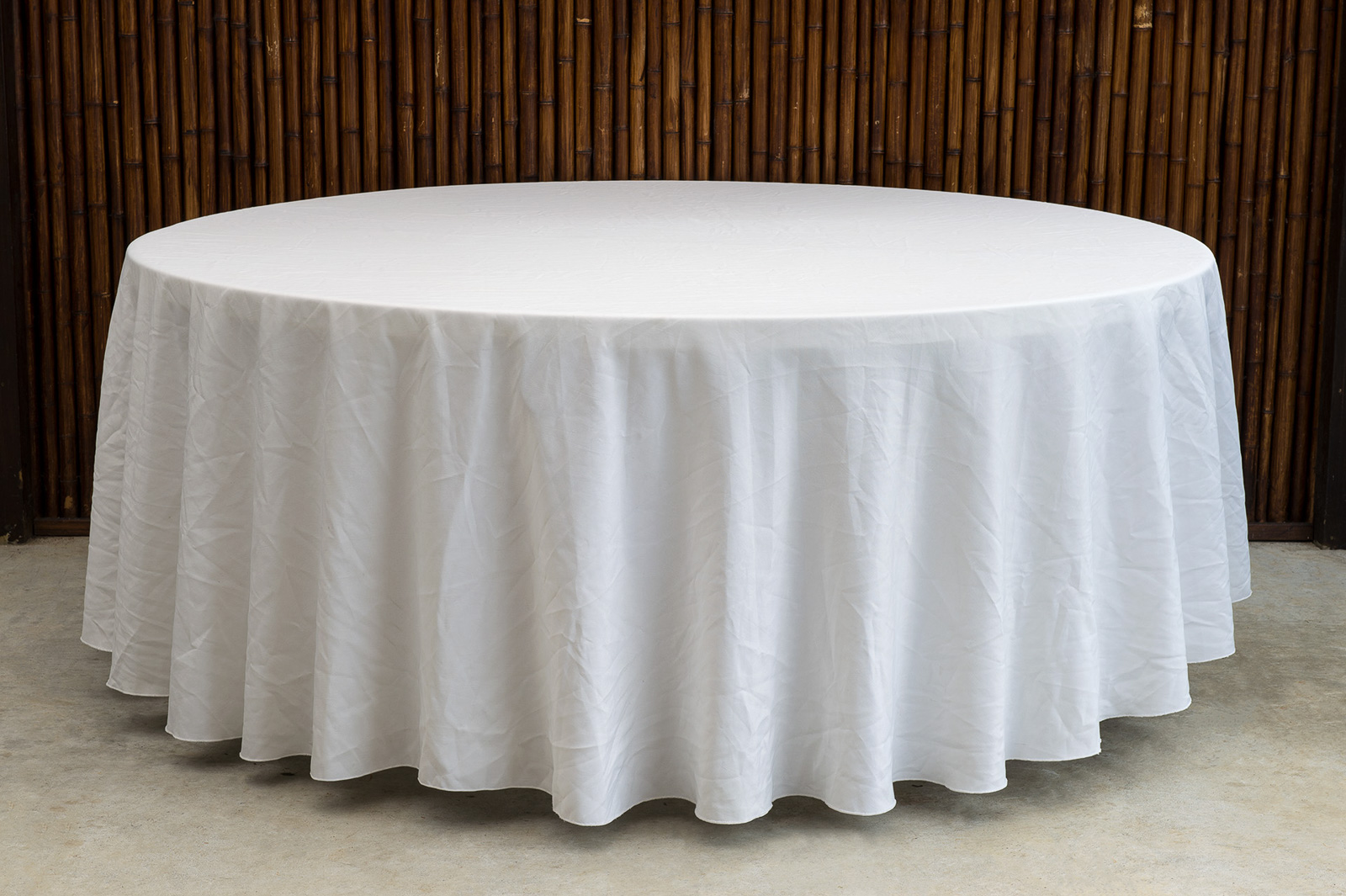 Large White Round Table Cloth